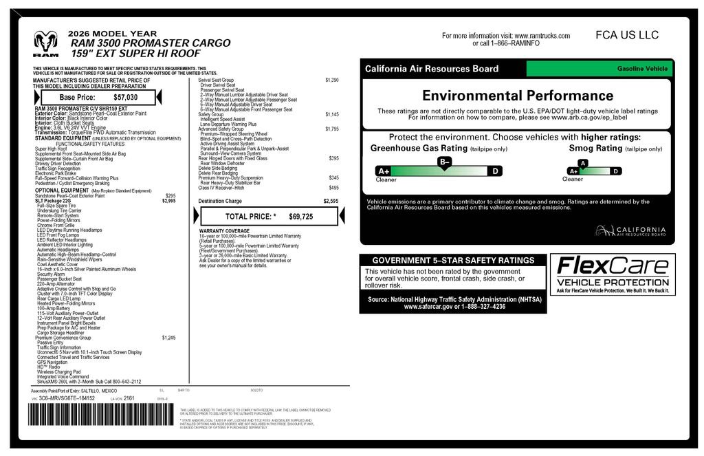 ram promaster cargo van 2026 3C6MRVSG6TE184152 image ram promaster cargo van 2026 3C6MRVSG6TE184152 image